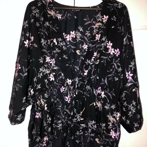 Express cinched short kimono